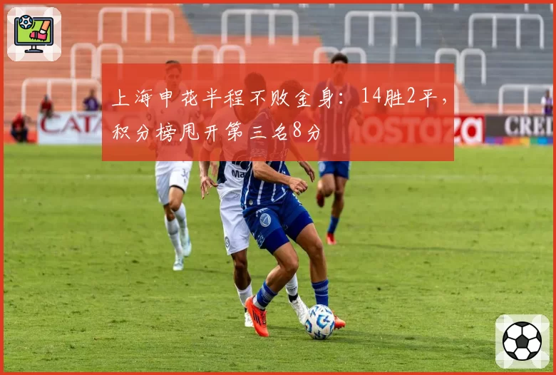 上海申花半程不败金身：14胜2平，积分榜甩开第三名8分