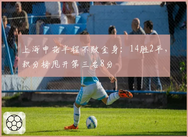 上海申花半程不败金身：14胜2平，积分榜甩开第三名8分